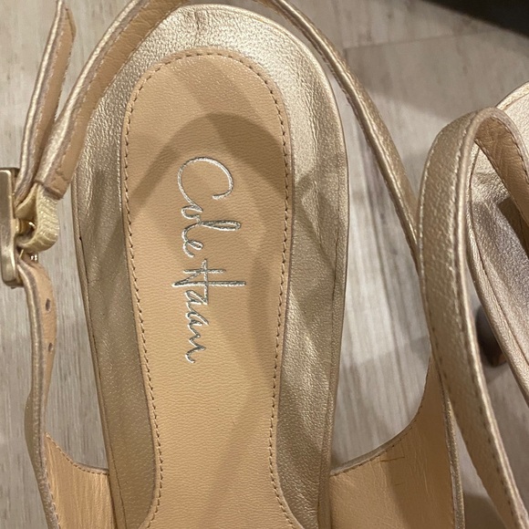 Cole Haan Slingback Heels Shoes 8 with box - Picture 2 of 6